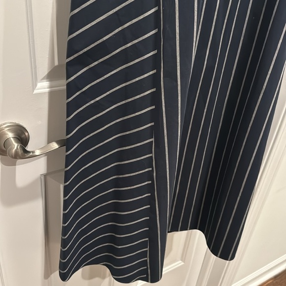 ‘S MaxMara midi sleeveless navy and grey stripe dress size 10 - Picture 11 of 13